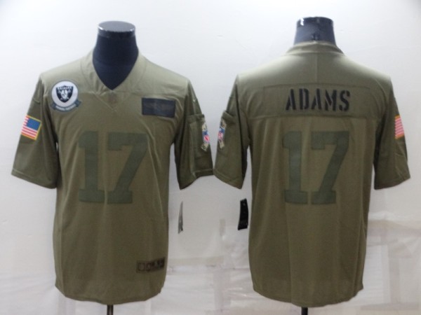 Men's Las Vegas Raiders #17 Davante Adams Camo Salute To Service Limited Jersey