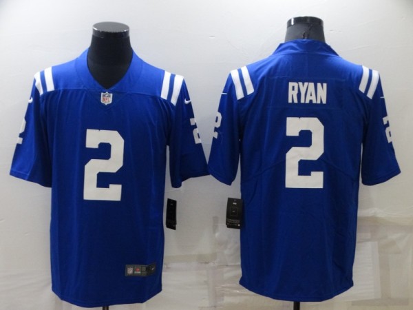 Men's Indianapolis Colts #2 Matt Ryan Blue Vapor Untouchable Limited Jersey