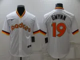 MLB San Diego Padres  #19 Tony Gwynn White Throwback Jersey