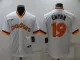MLB San Diego Padres  #19 Tony Gwynn White Throwback Jersey