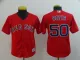 Youth MLB Boston Red Sox #50 Betts Red Game Jersey