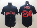 MLB Boston Red Sox #24 Price Navy Game Jersey