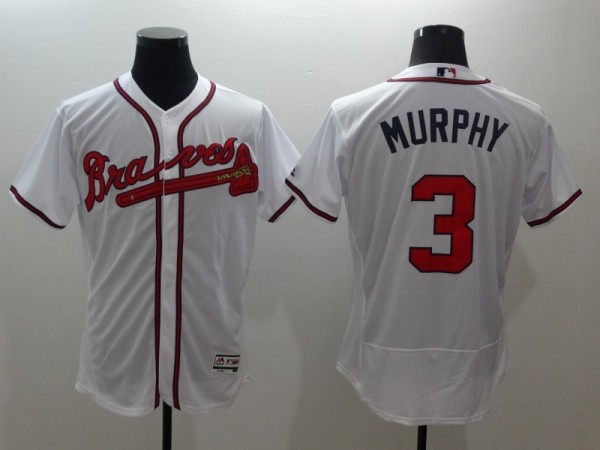 MLB Jerseys Atlanta Braves 3 Dale Murphy White Elite Jersey