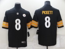 Men's Pittsburgh Steelers #8 Kenny Pickett 2022 Black Vapor Untouchable Limited Jersey