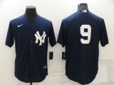 MLB New York Yankees #9 Roger Maris Navy Blue Game Nike Jersey
