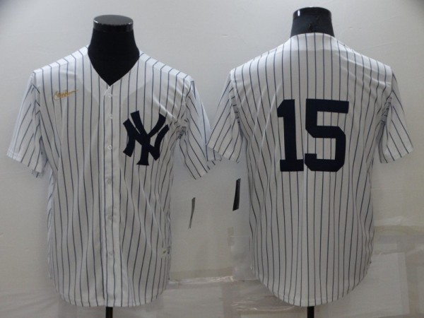 MLB New York Yankees #15 Thurman Munson White Game Nike Jersey