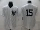 MLB New York Yankees #15 Thurman Munson White Game Nike Jersey