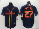 MLB Houston Astros #27 Jose Altuve 2022 Navy City Connect Jersey