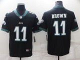 Men's Philadelphia Eagles #11 Brown Black Vapor Untouchable Limited Jersey