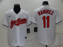 MLB Cleveland Indians  #11José Ramírez White Game Nike Jersey