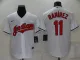 MLB Cleveland Indians  #11José Ramírez White Game Nike Jersey