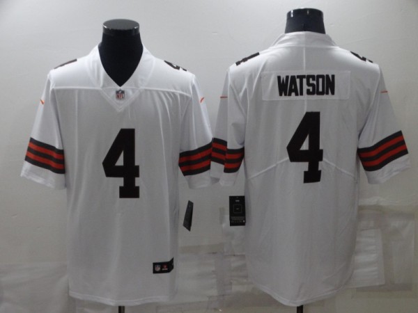 Men's Cleveland Browns #4 Deshaun Watson White Vapor Untouchable Limited Jersey