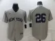 MLB New York Yankees #26 DJ LeMahieu 2021 Grey Field Of Dreams Jersey