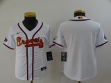 Youth MLB Atlanta Braves Blank 2022 White/Gold World Series Champions Program Jersey