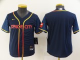 Youth MLB Houston Astros Blank 2022 Navy City Connect Jersey