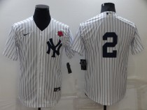 MLB New York Yankees #2 Derek JeterWhite Game Nike Jersey