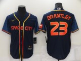 MLB Houston Astros #23 Michael Brantley 2022 Navy City Connect Jersey