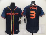 MLB Houston Astros #3 Jeremy Peña 2022 Navy City Connect Flex Elite Jersey