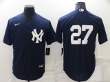 MLB New York Yankees #27 Darrell Rasner Navy Blue Jersey