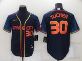 MLB Houston Astros #30 Kyle Tucker 2022 Navy City Connect Jersey