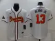MLB Atlanta Braves #13 Ronald Acuña Jr. 2022 White/Gold World Series Champions Program Jersey