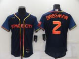 MLB Houston Astros #2 Alex Bregman 2022 Navy City Connect Flex Elite Jersey