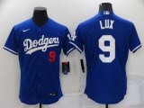 MLB Los Angeles Dodgers #9 Lux Blue Flex Base Elite Jersey
