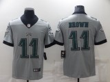 Men's Philadelphia Eagles #11 Brown Grey Vapor Untouchable Limited Jersey