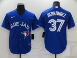 MLB Toronto Blue Jays #37 Hernandez Blue Game Nike Jersey