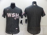 MLB Washington Nationals Blank 2022 Gray City Connect Cherry Blossom Flex Base Elite Jersey