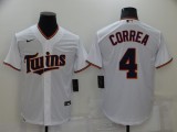 MLB Minnesota Twins #4 Correa White Game Nike Jersey