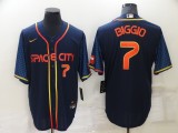 MLB Houston Astros #7 Craig Biggio 2022 Navy City Connect Jersey