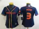 Women Houston Astros #3 Jeremy Peña 2022 Navy City Connect Jersey
