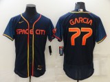 MLB Houston Astros #77 Luis Garcia 2022 Navy City Connect Flex Base Elite Jersey