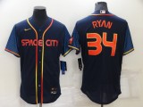 MLB Houston Astros #34 Nolan Ryan 2022 Navy City Connect Flex Base Elite Jersey