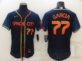 MLB Houston Astros #77 Luis Garcia 2022 Navy City Connect Flex Base Elite Jersey