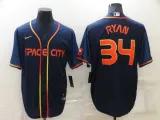 MLB Houston Astros #34 Nolan Ryan 2022 Navy City Connect Jersey