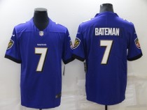 Men's Baltimore Ravens #7 Bateman Purple Vapor Untouchable Limited Jersey