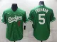 MLB Los Angeles Dodgers #5 Freddie Freeman Green Game Jersey