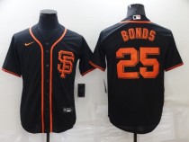 MLB San Francisco Giants #25 Barry Bonds Black Game Jersey