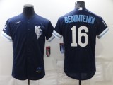 MLB Kansas City Royals #16 Andrew Benintendi 2022 Navy City Connect  Elite Jersey