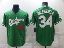 MLB Los Angeles Dodgers #34 Toro Valenzuela Green Nike Game Jersey