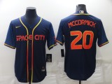 MLB Houston Astros #20 Chas McCormick 2022 Navy City Connect Jersey