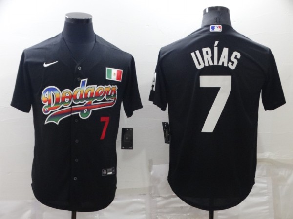 MLB Los Angeles Dodgers #7 Julio Urias Black Game Jersey