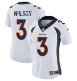 Women Denver Broncos #3 Russell Wilson White Vapor Untouchable Limited Jersey