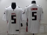 Men's Atlanta Falcons #5 Drake London White Vapor Untouchable Limited Jersey