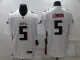 Men's Atlanta Falcons #5 Drake London White Vapor Untouchable Limited Jersey