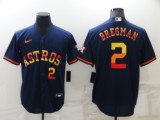 MLB Houston Astros #2 Alex Bregman 2022 Navy Jersey