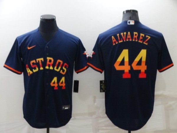 MLB Houston Astros #44 Yordan Alvarez 2022 Navy Jersey