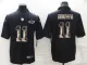 Men's Philadelphia Eagles #11 A. J. Brown Black Statue Of Liberty Limited Jersey